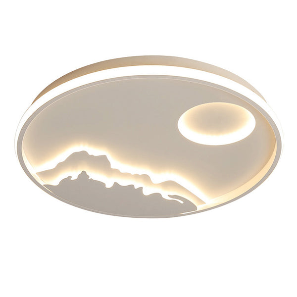Modern Sunrise Led Flush Mount Ceiling Light