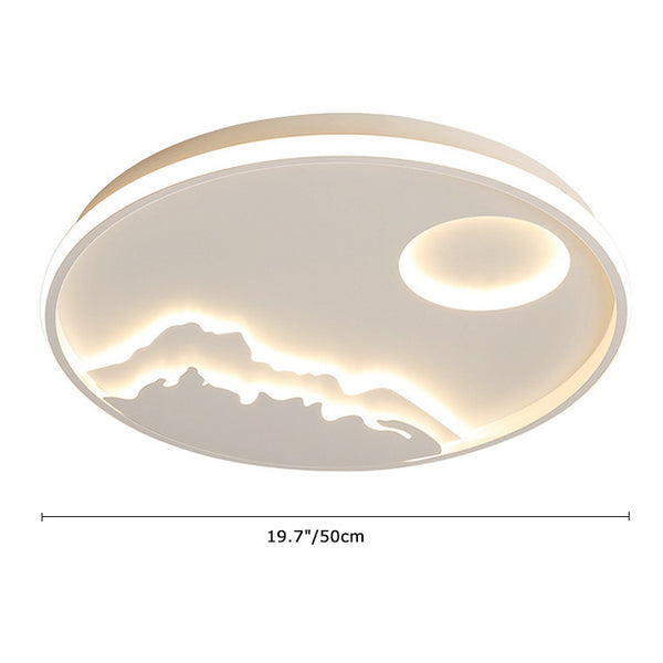 Modern Sunrise Led Flush Mount Ceiling Light