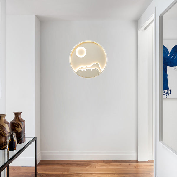 Modern Sunrise Led Flush Mount Ceiling Light