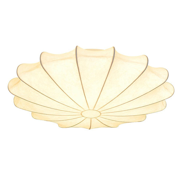 Chandelieria-3-Light Modern Flush Mount Ceiling Light With Silk Lampshade-Ceiling Light-Small-