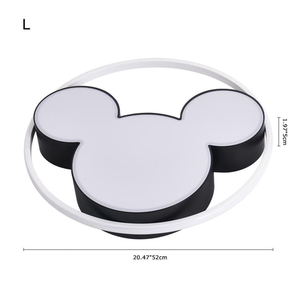 Chandelieria-Kids Mickey LED Ceiling Light for Bedroom-Flush Mount-Warm White-17"