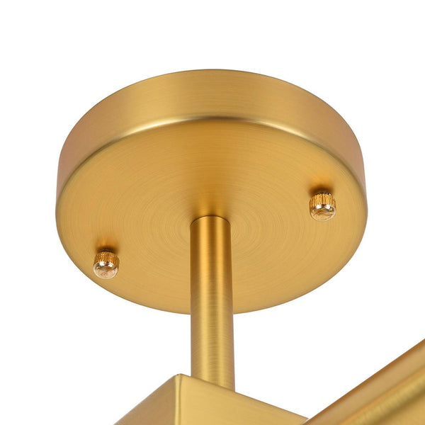 Chandelieria-Mid-Century Modern Sputnik Semi Flush Mount-Semi Flush-6 Bulbs-