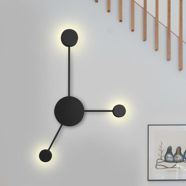 Chandelieria-Minimalist Modern LED Wall Sconce For Bedroom-Wall Light-3 bulbs-