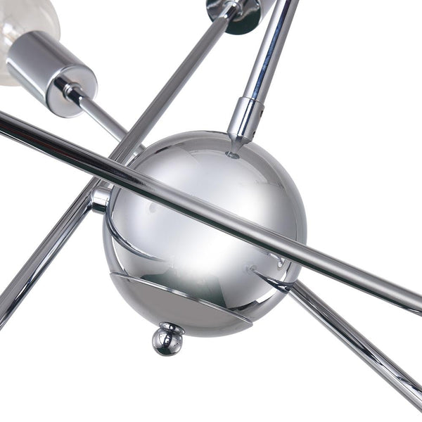 Chandelieria-Modern 6-Light Chrome Sputnik Chandelier-Chandelier-6 bulbs-
