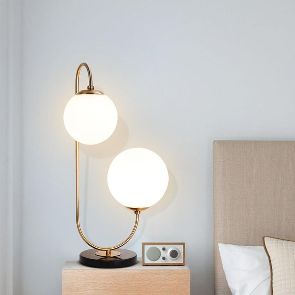 Chandelieria-Modern Globe Brass Table Lamp-Table Lamp-Default Title-