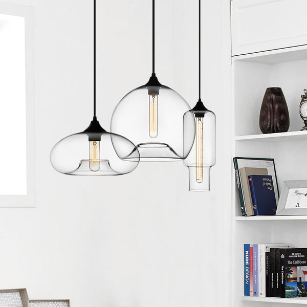 Chandelieria-Modern Three Lights Cluster Glass Pendant Lighting-Pendant Light-Default Title-