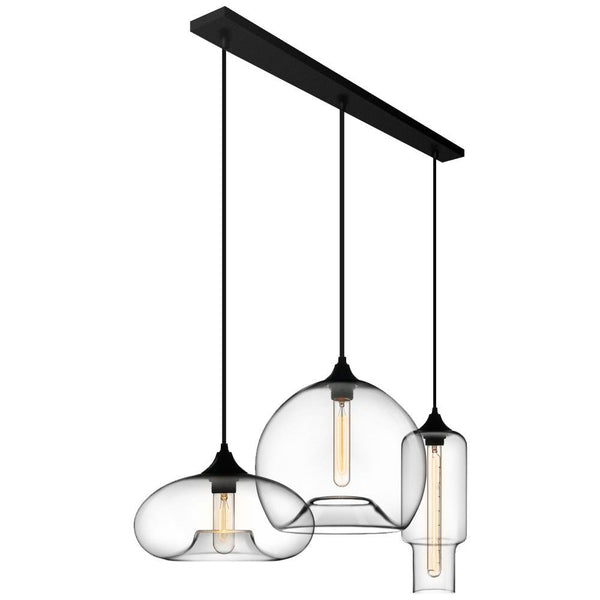 Chandelieria-Modern Three Lights Cluster Glass Pendant Lighting-Pendant Light-Default Title-