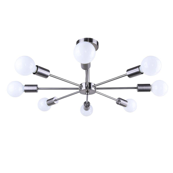 Chandelieria-Sputnik Light Chandelier Semi Flush Mount-Semi Flush-Chrome-