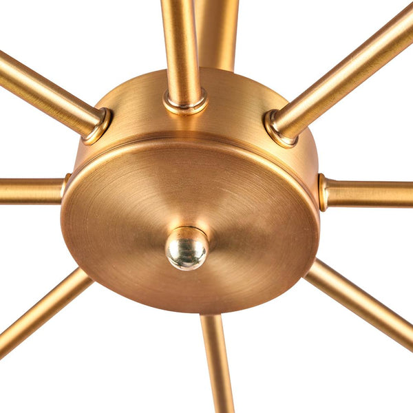 Chandelieria-Sputnik Light Chandelier Semi Flush Mount-Semi Flush-Nickel-