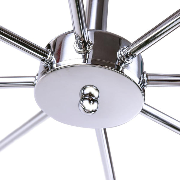 Chandelieria-Sputnik Light Chandelier Semi Flush Mount-Semi Flush-Nickel-