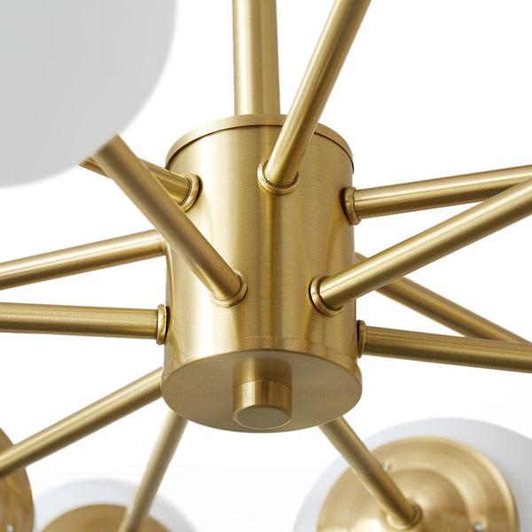 Chandelierias-12-Light Decorative Glass Globe Chandelier-Chandelier--