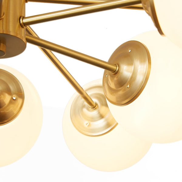 Chandelierias-12-Light Decorative Glass Globe Chandelier-Chandelier--