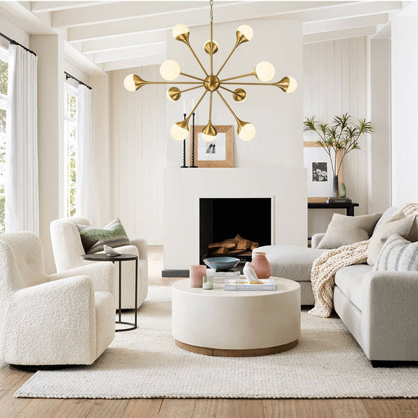 Chandelierias-12-Light Mid-century Opal Glossy Glass Sputnik Sphere Chandelier-Chandelier-Brass-