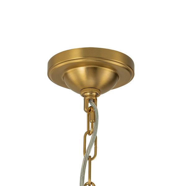 Chandelierias-12-Light Mid-century Opal Glossy Glass Sputnik Sphere Chandelier-Chandelier-Brass (Pre-order)-