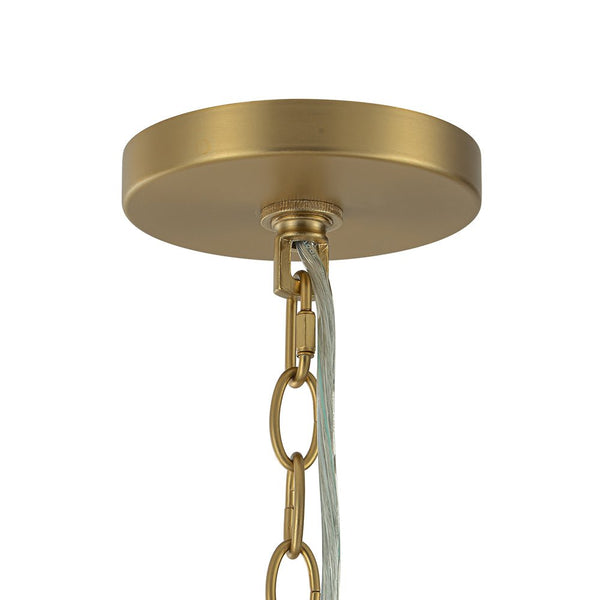 Chandelierias-12-Light Twisted Swirl Glass Cluster Bubble Chandelier-Chandeliers-Brass-12 Bulbs