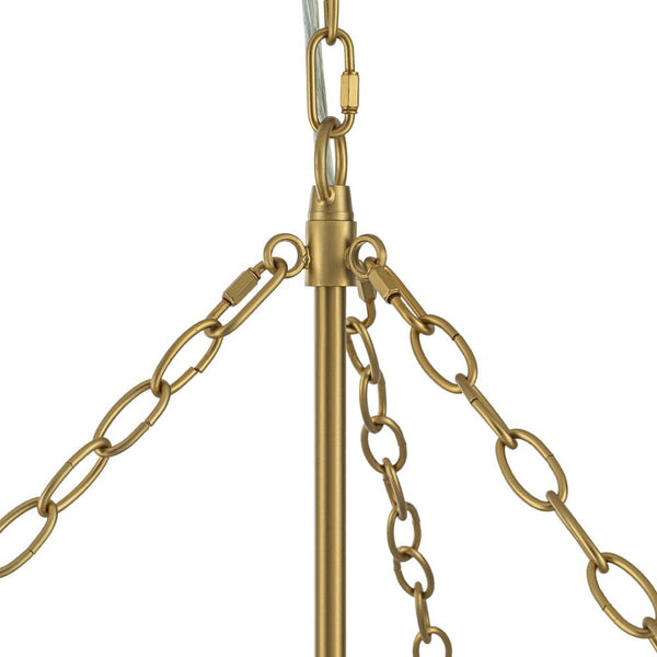 Chandelierias-12-Light Twisted Swirl Glass Cluster Bubble Chandelier-Chandeliers-Brass-12 Bulbs