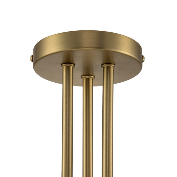 Chandelierias-3-Light Opal Glass Semi-Flush Mount-Semi Flush--