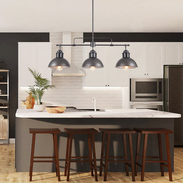 Chandelierias-3-Light Pendant Modern Linear Kitchen Island Lighting-Pendant--
