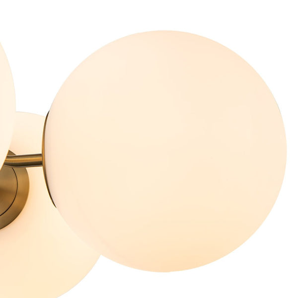 Chandelierias-4-Light Opal Glass Semi-Flush Mount-Semi Flush--