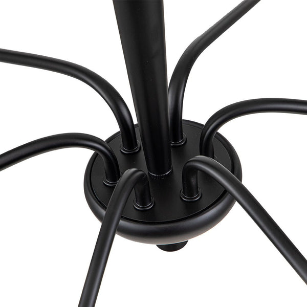 Chandelierias-6-Light Candle Style Modern Farmhouse Chandelier-Chandeliers-Black & Gold-