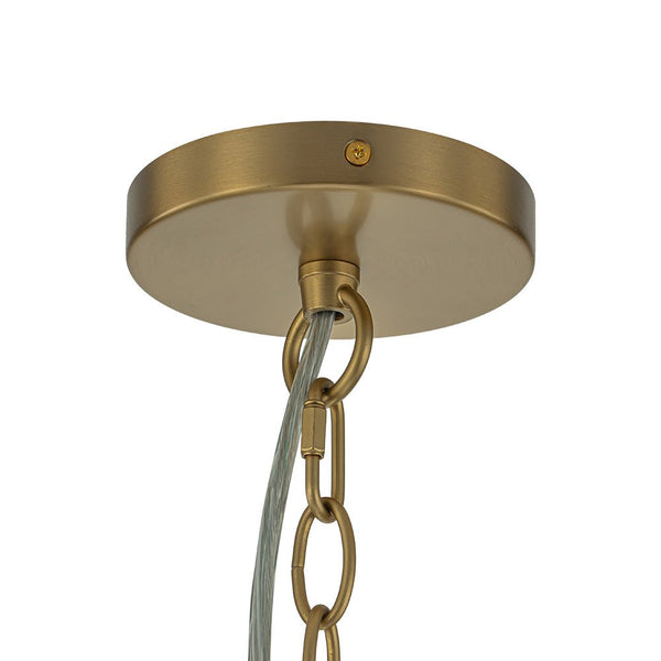 Chandelierias-9-Light Clear Swirled Glass Globe Cluster Bubble Chandelier-Chandelier-Brass-