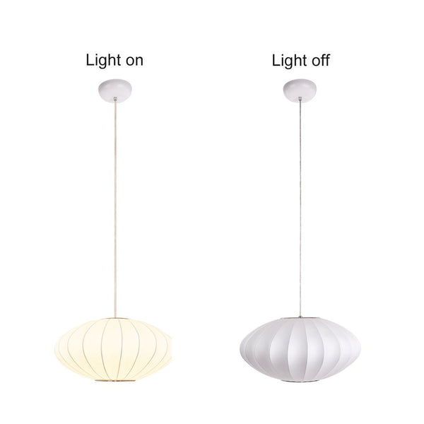 Chandelierias-Contemporary Bubble Silk Lantern Pendant Light-Pendant-Saucer-