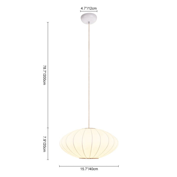 Chandelierias-Contemporary Bubble Silk Pendant Light-Pendant-Pear-
