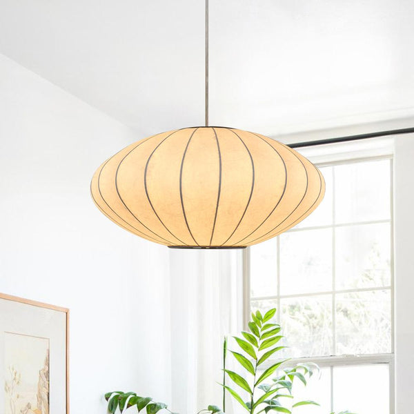 Chandelierias-Contemporary Bubble Silk Pendant Light-Pendant-Saucer-
