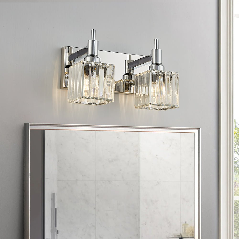 Contemporary Crystal Vanity Light Fixture For Bathroom Chandelierias