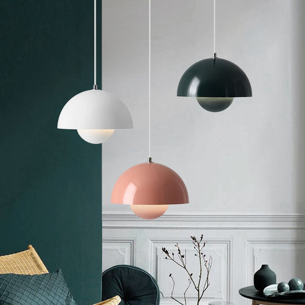 Chandelierias-Contemporary Single Light Hanging Pendant-Pendant-Dark Green-