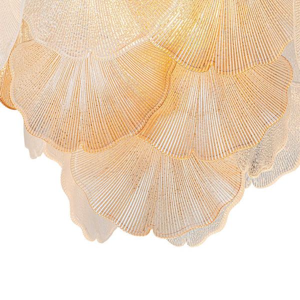Chandelierias-Creative 10-Light Staggered Ginkgo Leaf Luster Chandelier-Chandeliers-Polished Gold (Pre-order)-