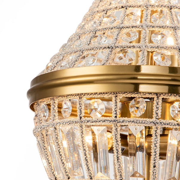 Chandelierias-Crystal Luxury Empire Pendant Chandelier-Chandelier-6 Bulbs-