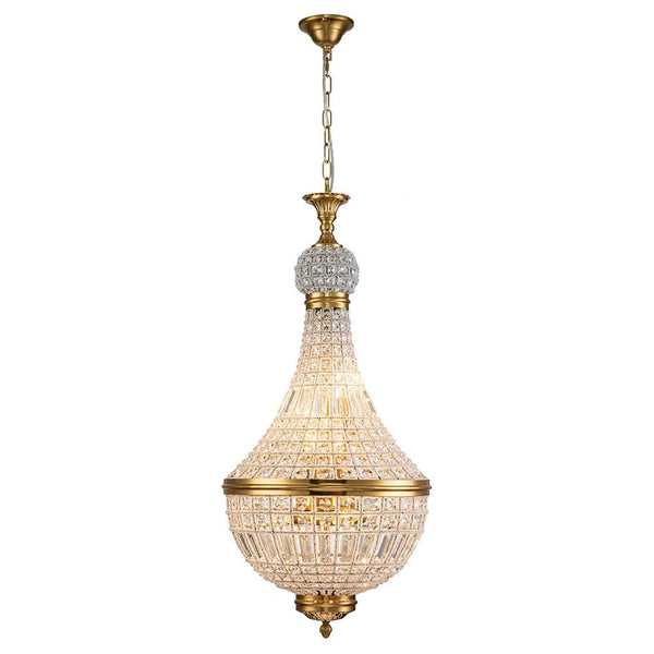 Chandelierias-Crystal Luxury Empire Pendant Chandelier-Chandelier-6 Bulbs-