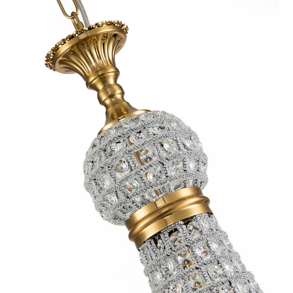 Chandelierias-Crystal Luxury Empire Pendant Chandelier-Chandelier-6 Bulbs-