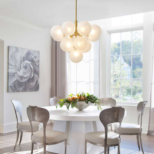 Chandelierias-Decorative Cluster Bubble Grape Chandelier-Chandeliers-13 Bulbs-