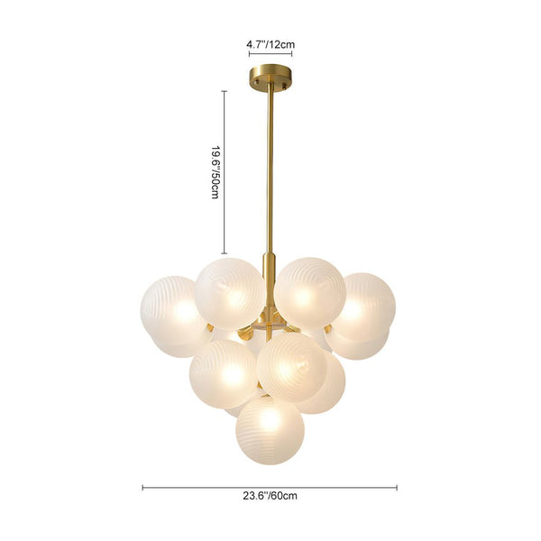 Chandelierias-Decorative Cluster Bubble Grape Chandelier-Chandeliers-5 Bulbs-