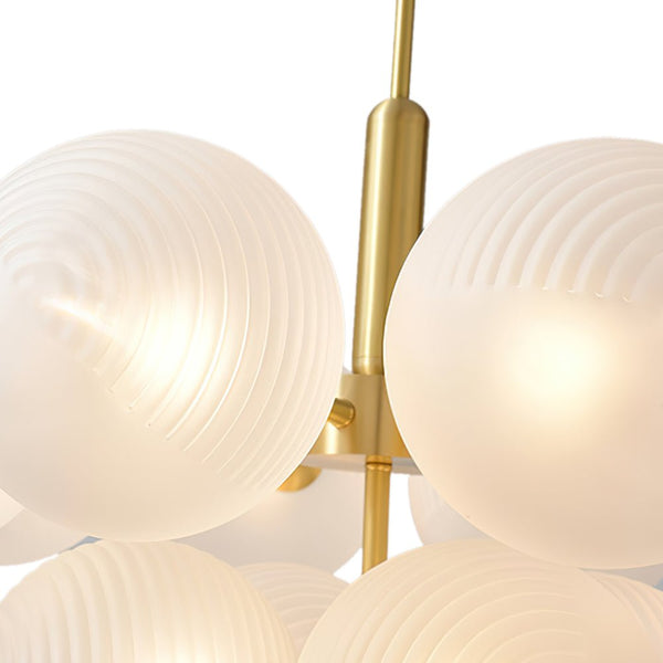 Chandelierias-Decorative Cluster Bubble Grape Chandelier-Chandeliers-5 Bulbs-