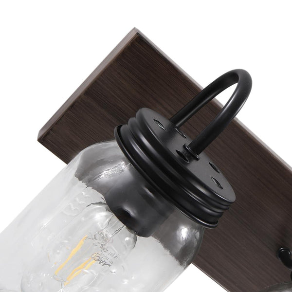 Chandelierias-Decorative Mason Jar 3-Light Wall Sconce-Wall Sconce--