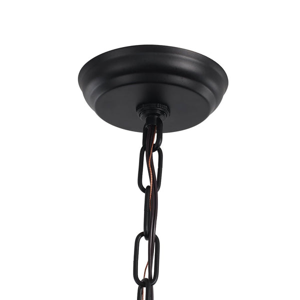 Chandelierias-Farmhouse 4-Light Wood Drum Pendant Chandelier-Chandelier--