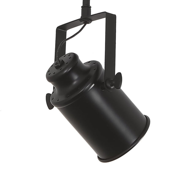 Chandelierias-Industrial 3-Light Black Pendant Track Lighting-Pendant--