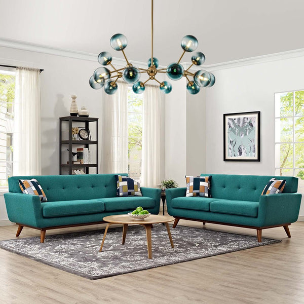 Chandelierias-Mid-century 15-Light Gradient Glass Sputnik Branch Chandelier-Chandeliers-Black-