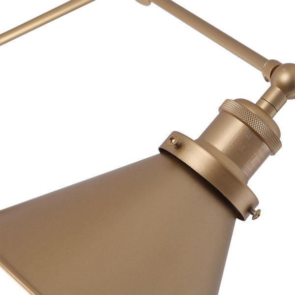 Chandelierias-Mid Century Gold Bed Wall Lamp-Wall Sconce-Gold-