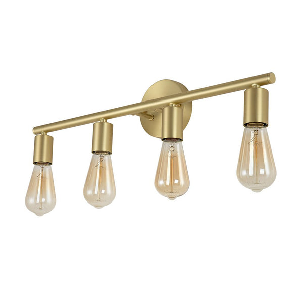 Chandelierias-Mid-century Modern 4-light Gold Wall Sconce-Wall Light--