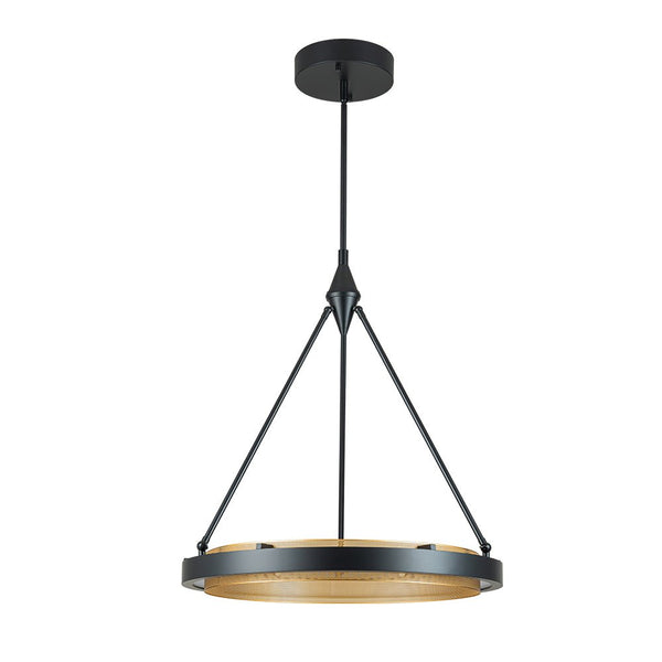 Chandelierias-Minimalist Metal Mesh Circle Dimmable LED Pendant Light-Pendant-Black (Pre-order)-