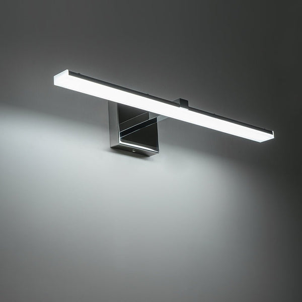 Chandelierias-Minimalist Modern Linear Dimmable LED Vanity Light-Wall Light-Chrome-