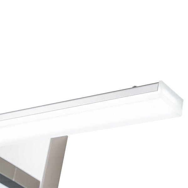 Chandelierias-Minimalist Modern Linear Dimmable LED Vanity Light-Wall Light-Chrome-