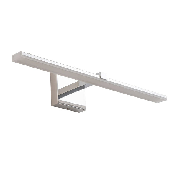 Chandelierias-Minimalist Modern Linear Dimmable LED Vanity Light-Wall Light-Chrome-