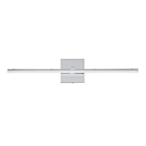 Chandelierias-Minimalist Modern Linear Dimmable LED Vanity Light-Wall Light-Chrome-