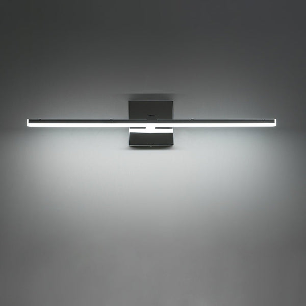 Chandelierias-Minimalist Modern Linear Dimmable LED Vanity Light-Wall Light-Chrome-
