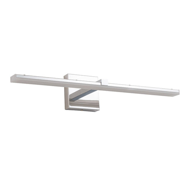 Chandelierias-Minimalist Modern Linear Dimmable LED Vanity Light-Wall Light-Chrome-